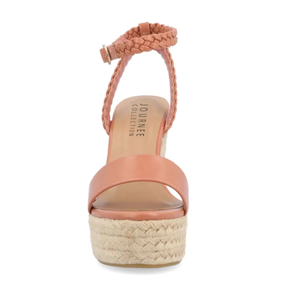 Journee Collection Womens Andiah Wedge Sandal