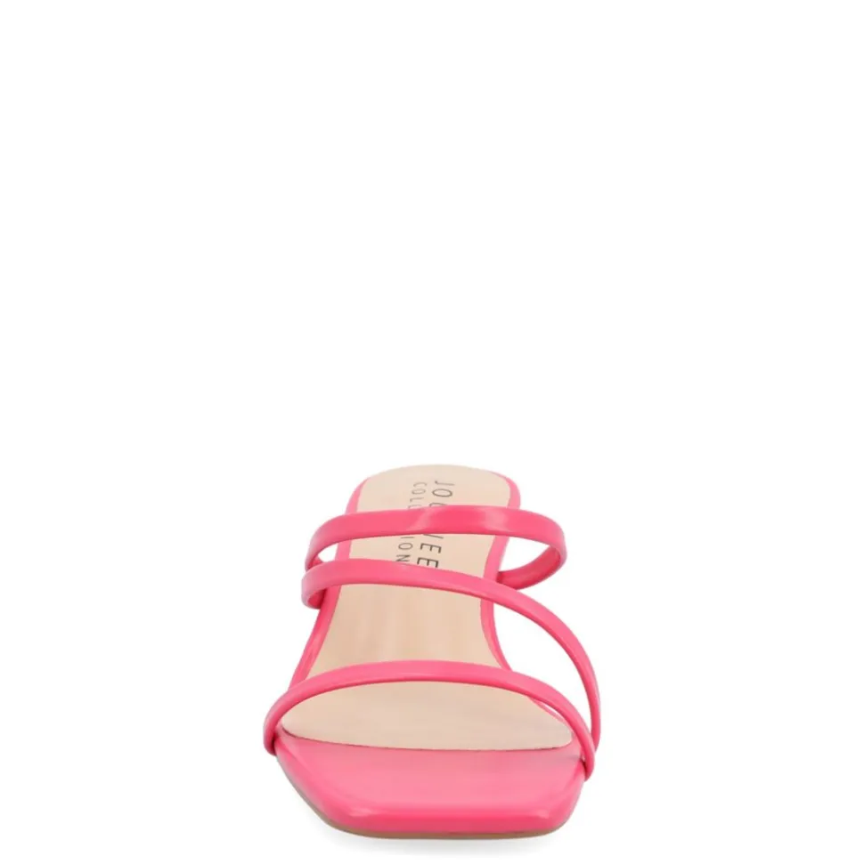 Journee Collection Womens Takarah Wedge Slip On Sandal