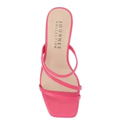 Journee Collection Womens Takarah Wedge Slip On Sandal