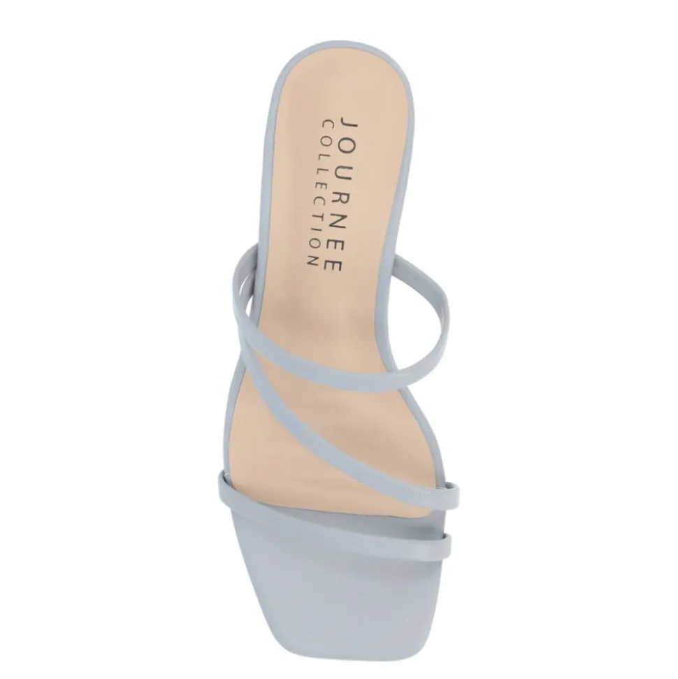 Journee Collection Womens Takarah Wedge Slip On Sandal