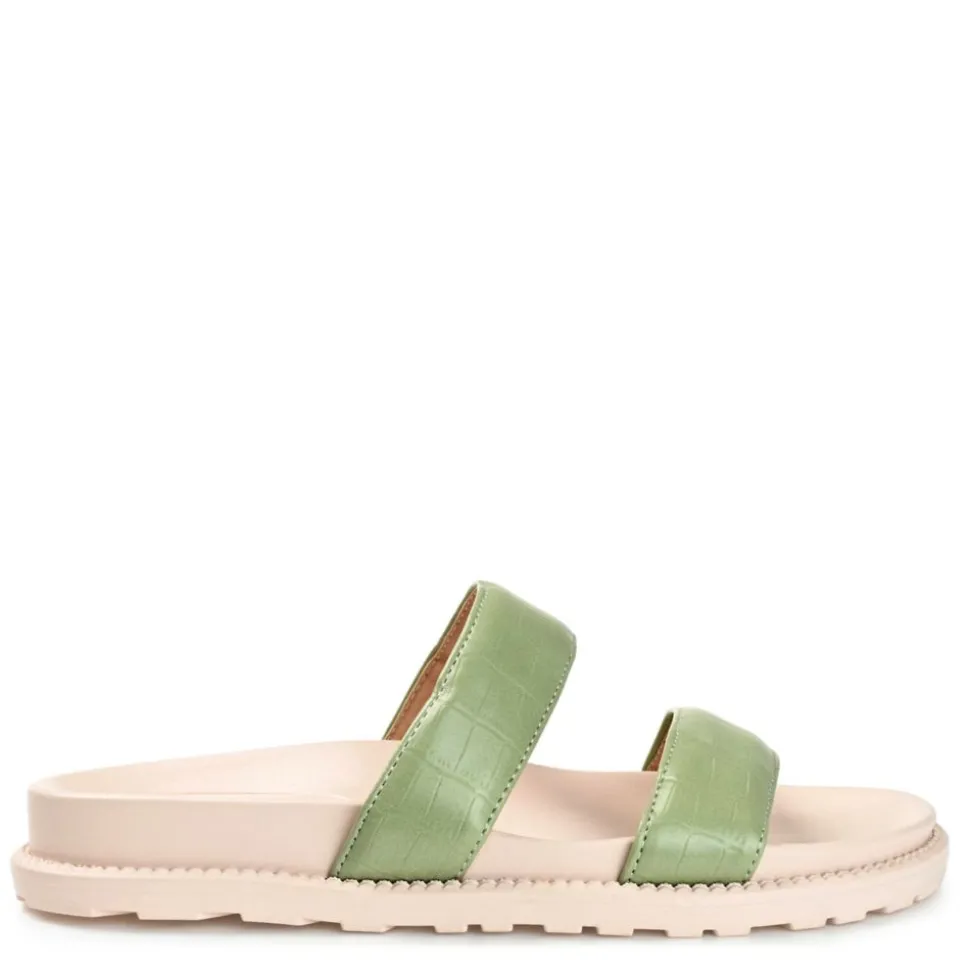 Journee Collection Womens Stellina Footbed Slide