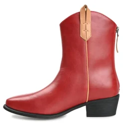 Journee Collection Womens Novva Western Ankle Boot