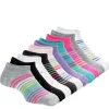 Ladeda Girls Stripes And Dots No Show Socks 10 Pairs