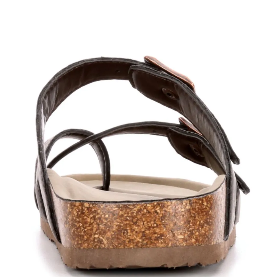 Madden Girl Womens Brycee Footbed Sandal