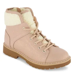 Marc Fisher Girls Little-Big Kid Jade Fuzz Lace-Up Boot