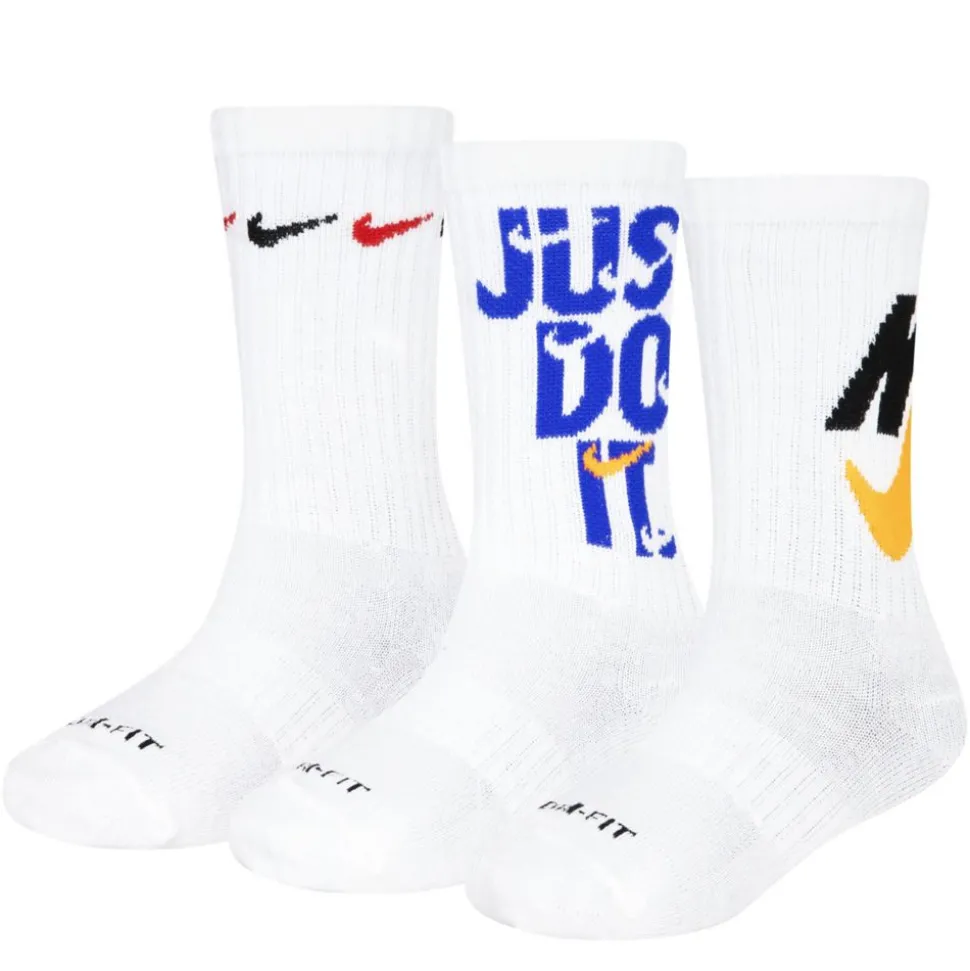 Nike Boys Graphic Crew Socks 3 Pairs