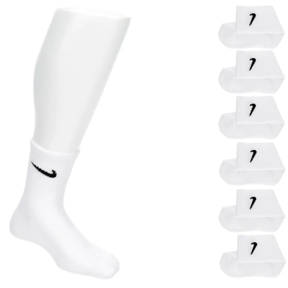 Nike Boys Mesh Cushioned Crew Socks 6 Pairs