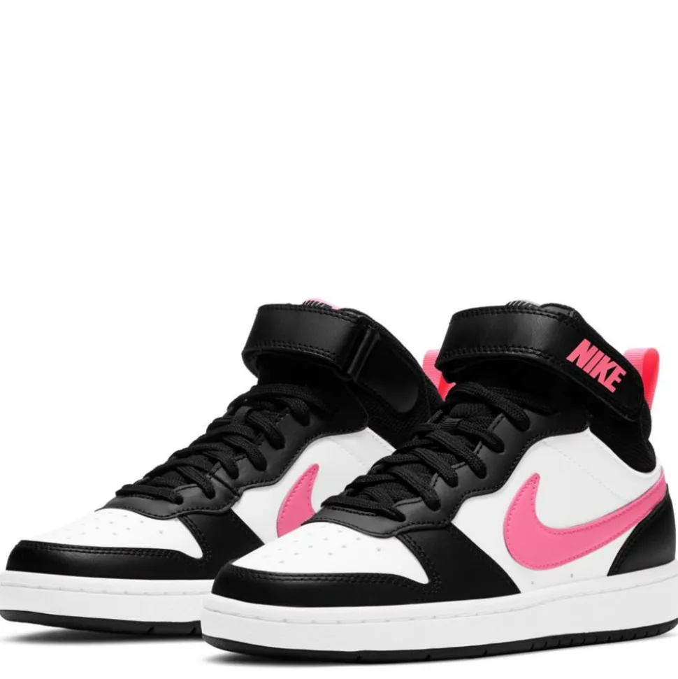 Nike Girls Big Kid Court Borough 2 Mid Top Sneaker