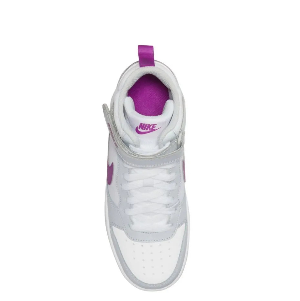 Nike Girls Big Kid Court Borough 2 Mid Top Sneaker
