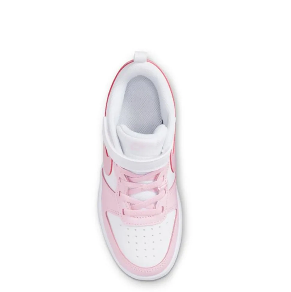 Nike Girls Little Kid Court Borough 2 Low Top Sneaker