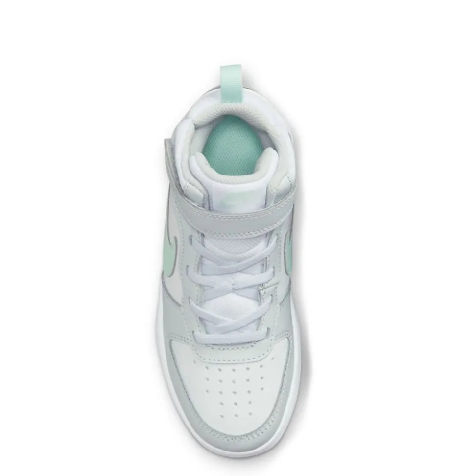 Nike Girls Little Kid Court Borough 2 Mid Top Sneaker