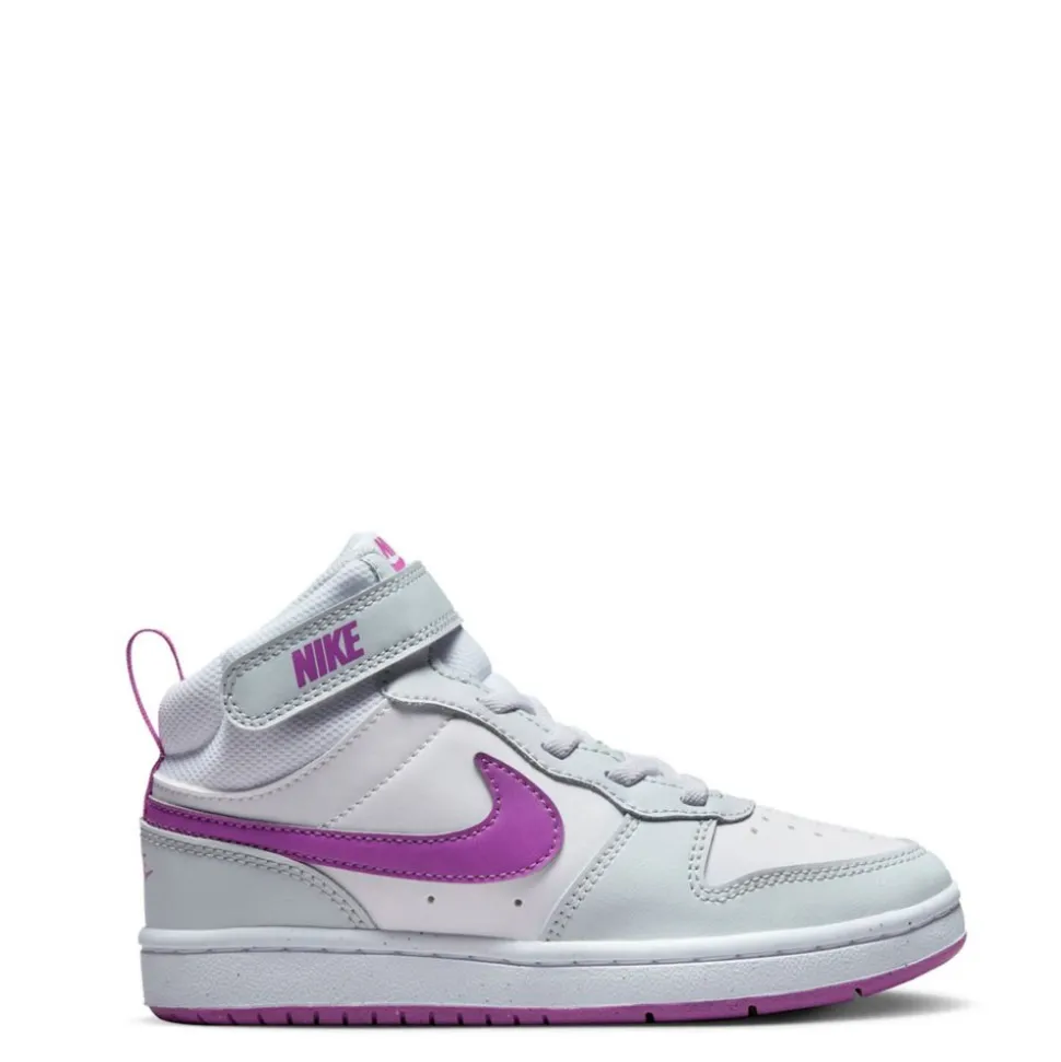 Nike Girls Little Kid Court Borough 2 Mid Top Sneaker