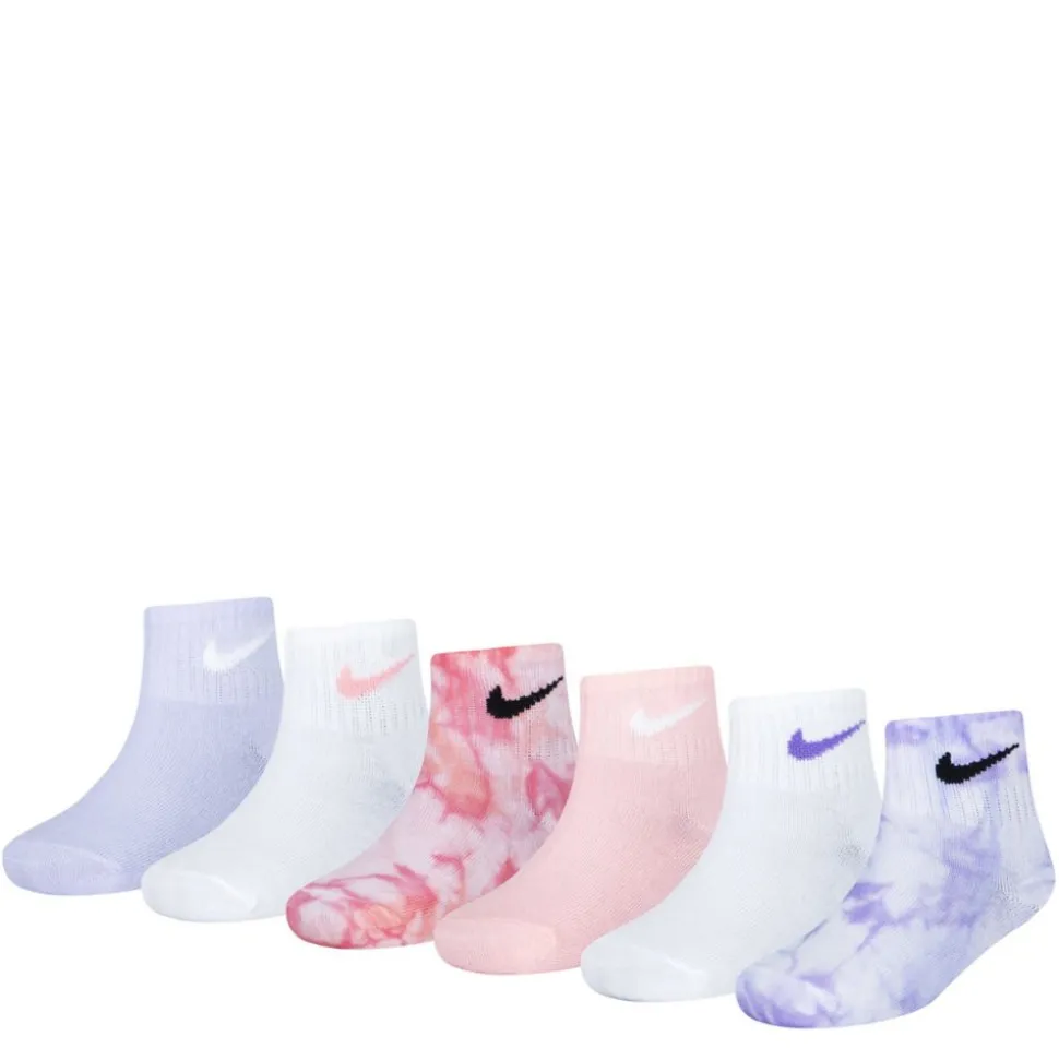 Nike Girls Quarter Socks 6 Pairs