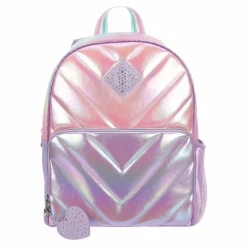 Omg Girls Colorblock Hologram Coated Backpack