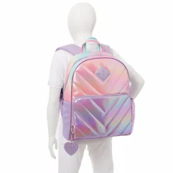 Omg Girls Colorblock Hologram Coated Backpack