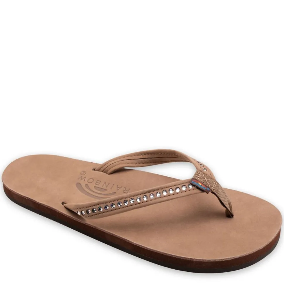 Rainbow Sandals Womens Crystal Collection Flip Flop Sandal
