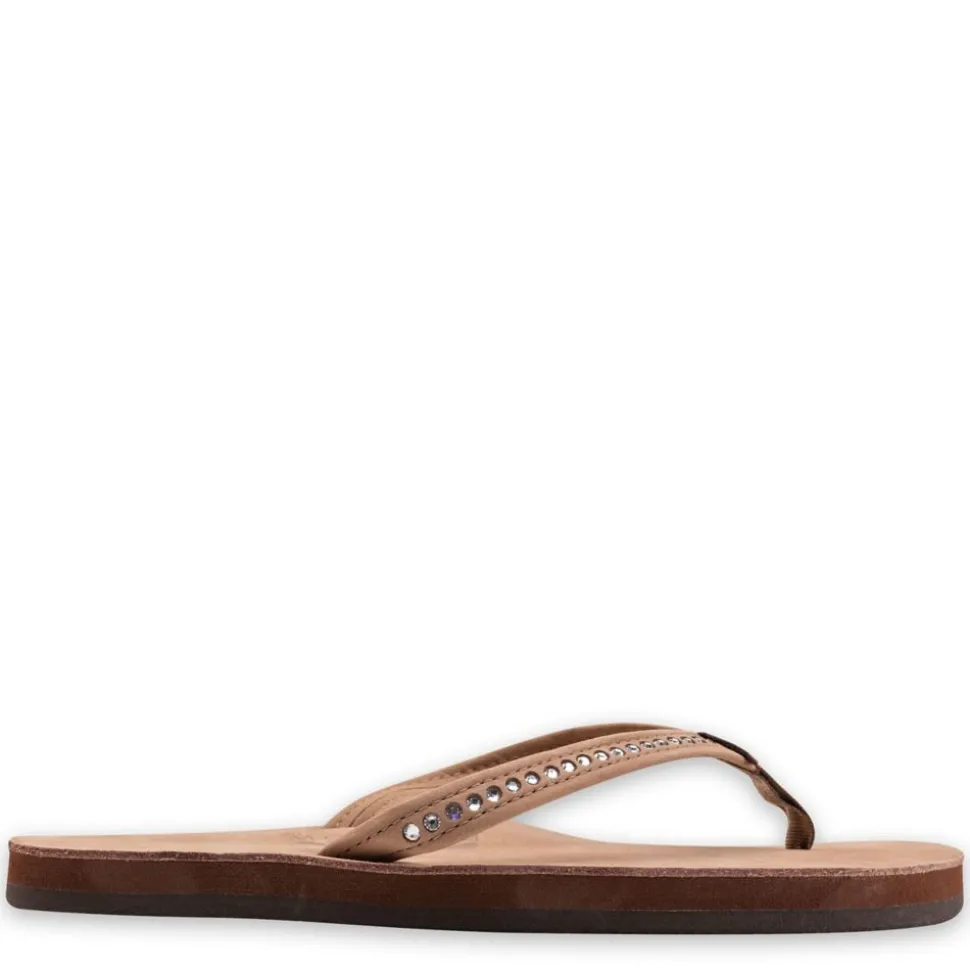 Rainbow Sandals Womens Crystal Collection Flip Flop Sandal