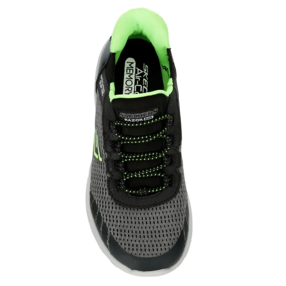 Skechers Boys Razor Flex Air Slip-In Slip On Sneaker