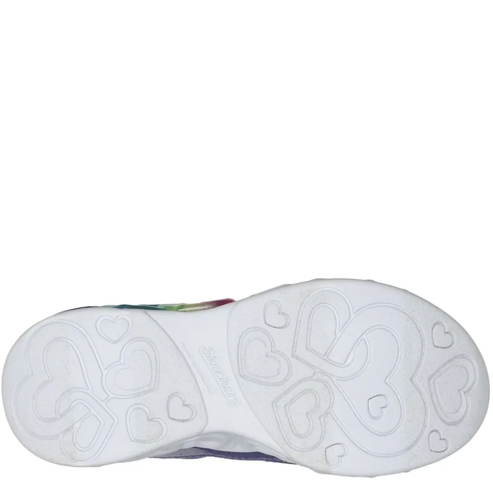 Skechers Girls Infinite Heart Lights Light Up Sneaker