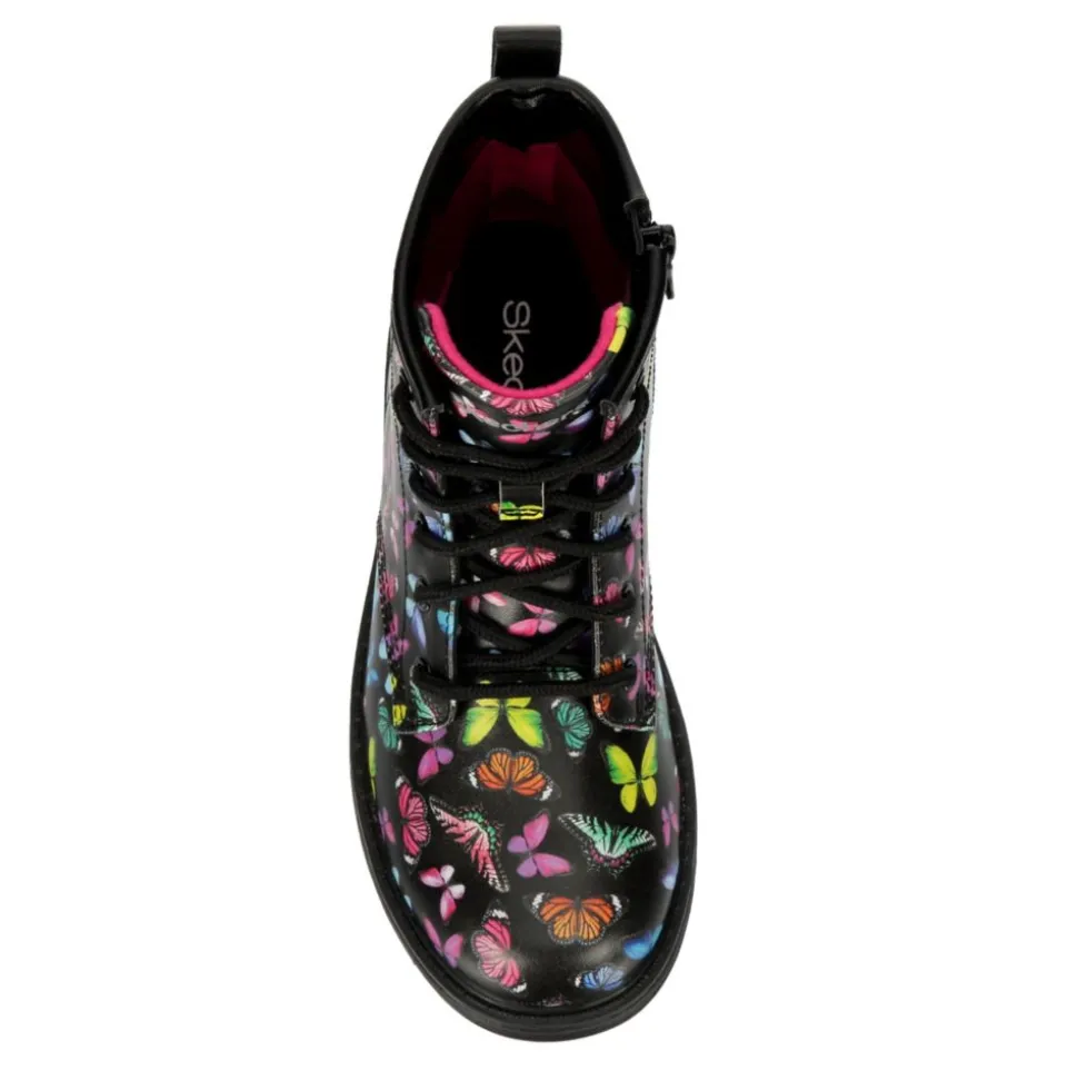 Skechers Girls Little-Big Kid Gravlen Combat Boot