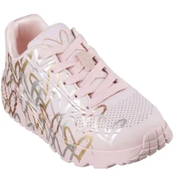 Skechers Girls Little-Big Kid Uno Lite James Gold Crown Sneaker