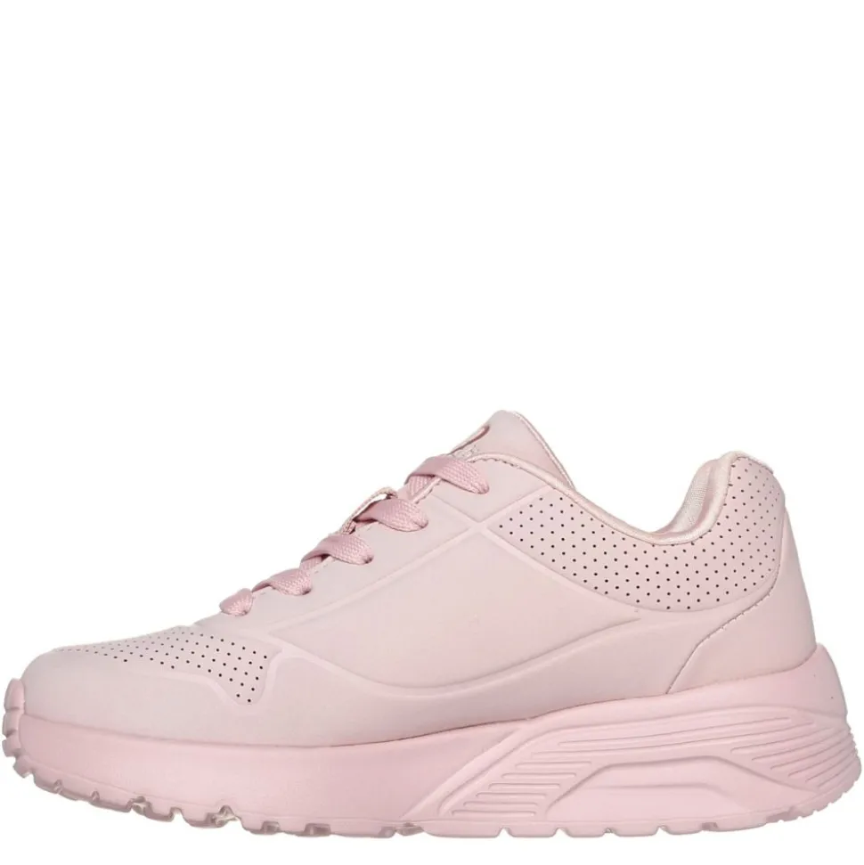 Skechers Girls Little-Big Kid Uno Lite James Gold Crown Sneaker