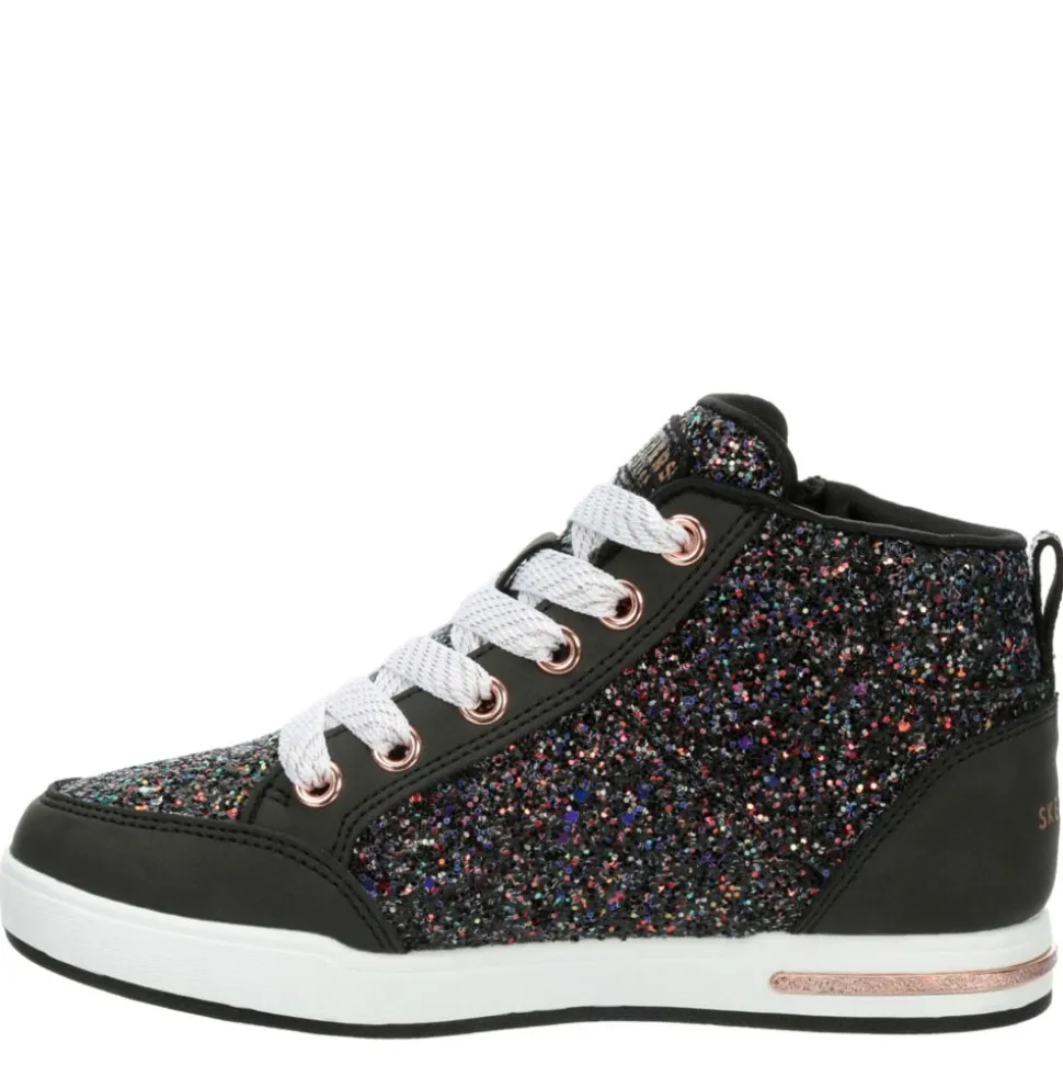 Skechers Girls Shoutouts 2.0 - Glitter Steps Hi Top Sneaker