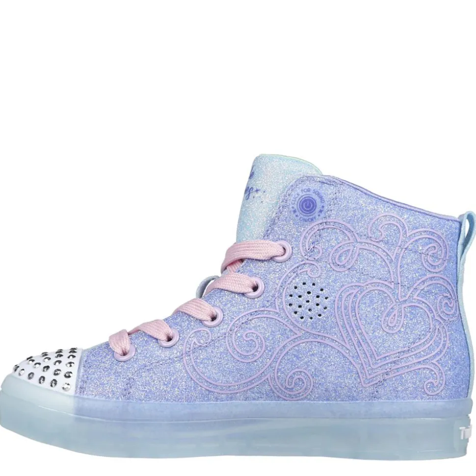 Skechers Girls Twi-Lites 2.0 Twinkle Wiishes Light Up Sneaker