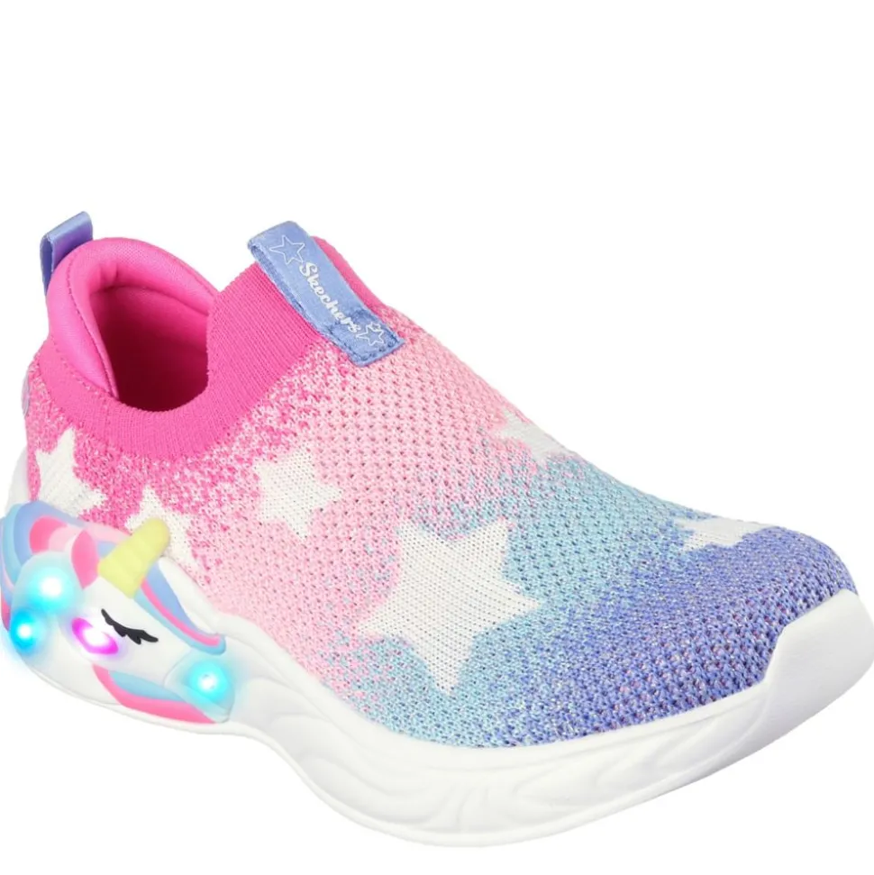 Skechers Girls Unicorn Dreams Light Up Sneaker