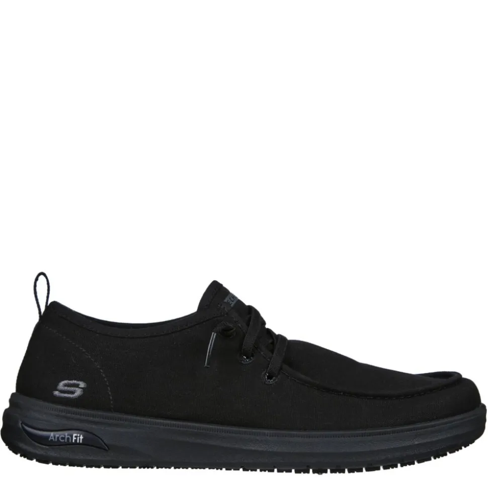 Skechers Mens Arch Fit Melo Slip Resistant Work Shoe