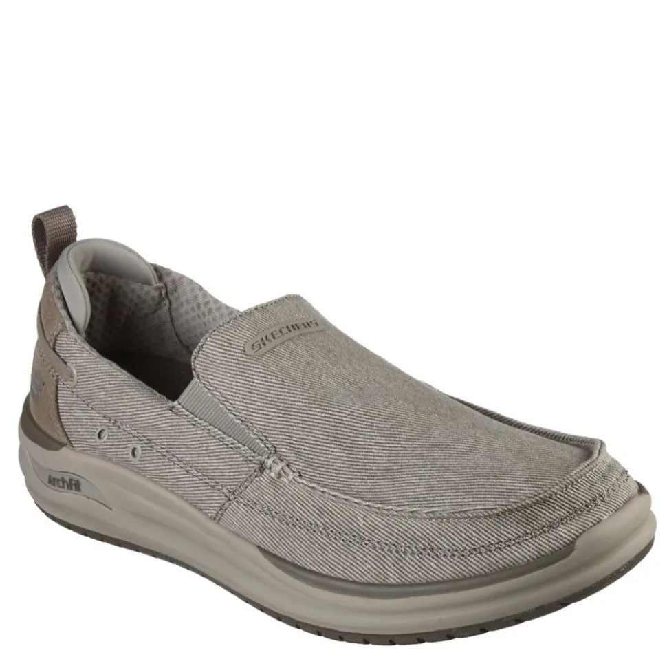 Skechers Mens Arch Fit Melo Slip On Sneaker