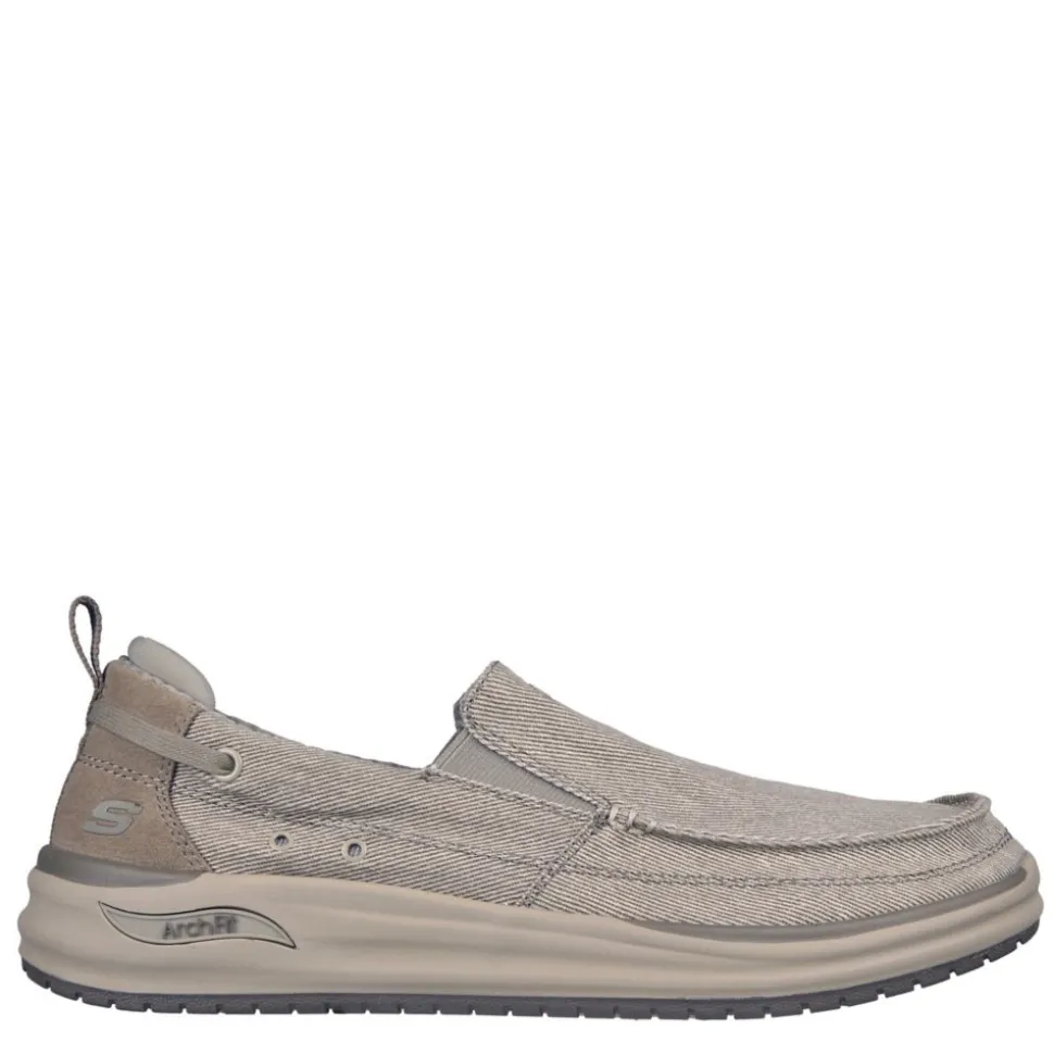 Skechers Mens Arch Fit Melo Slip On Sneaker
