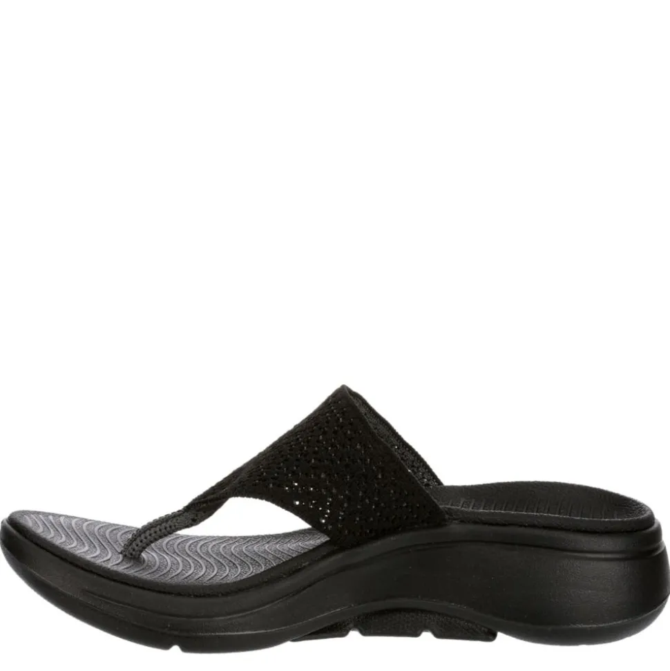 Skechers Womens Go Walk - Arch Fit Flip Flop Sandal