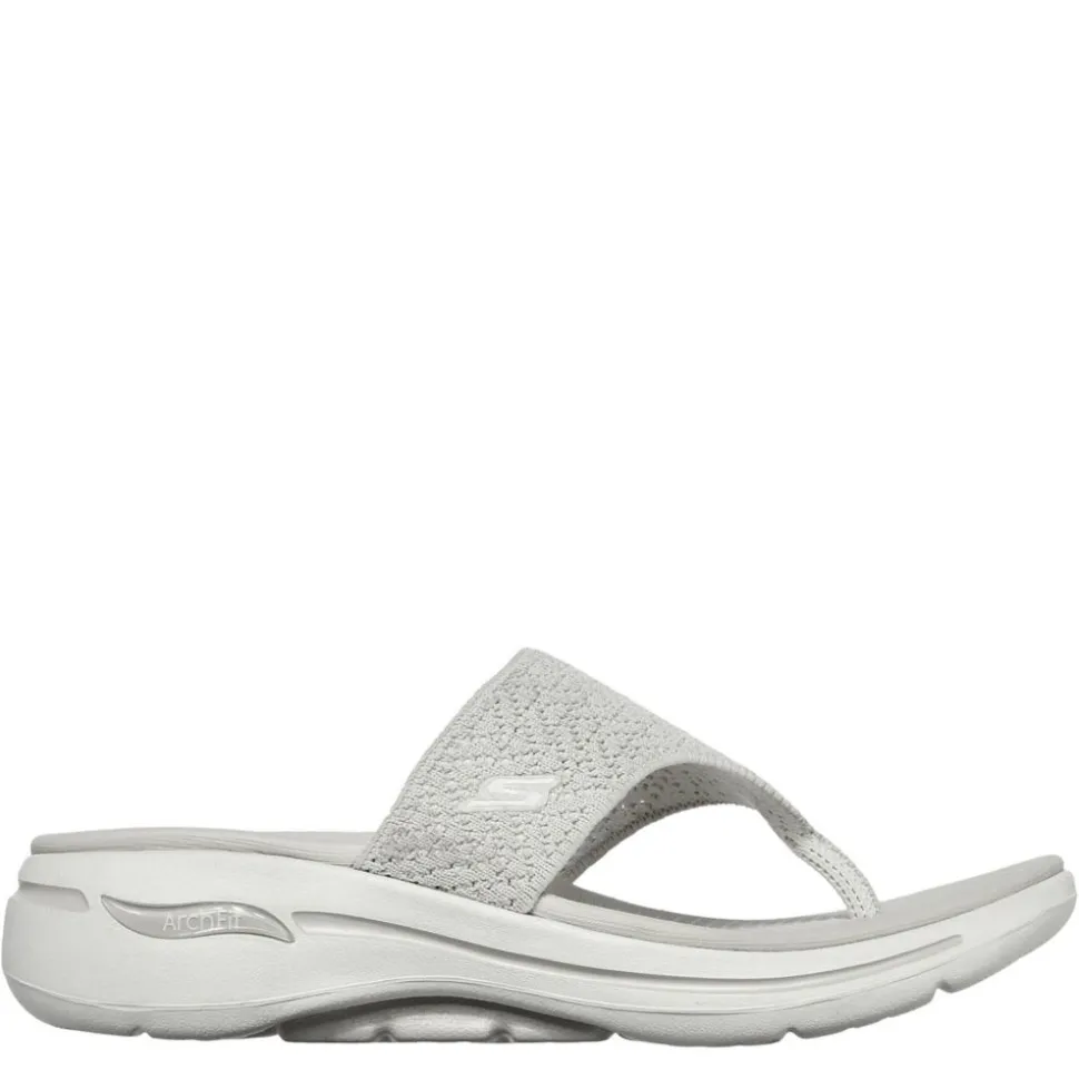 Skechers Womens Go Walk - Arch Fit Flip Flop Sandal