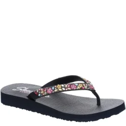 Skechers Womens Meditation Daisy Garden Flip Flop Sandal