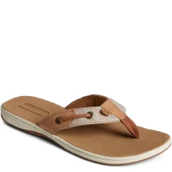 Sperry Womens Seafish Chambray Stripes Flip Flop Sandal