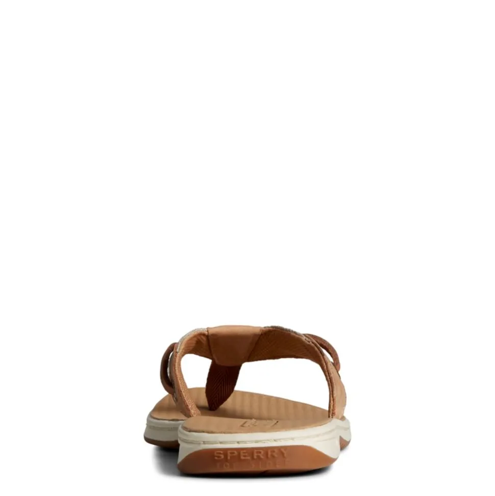 Sperry Womens Seafish Chambray Stripes Flip Flop Sandal