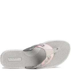 Sperry Womens Seafish Gingham Flip Flop Sandal