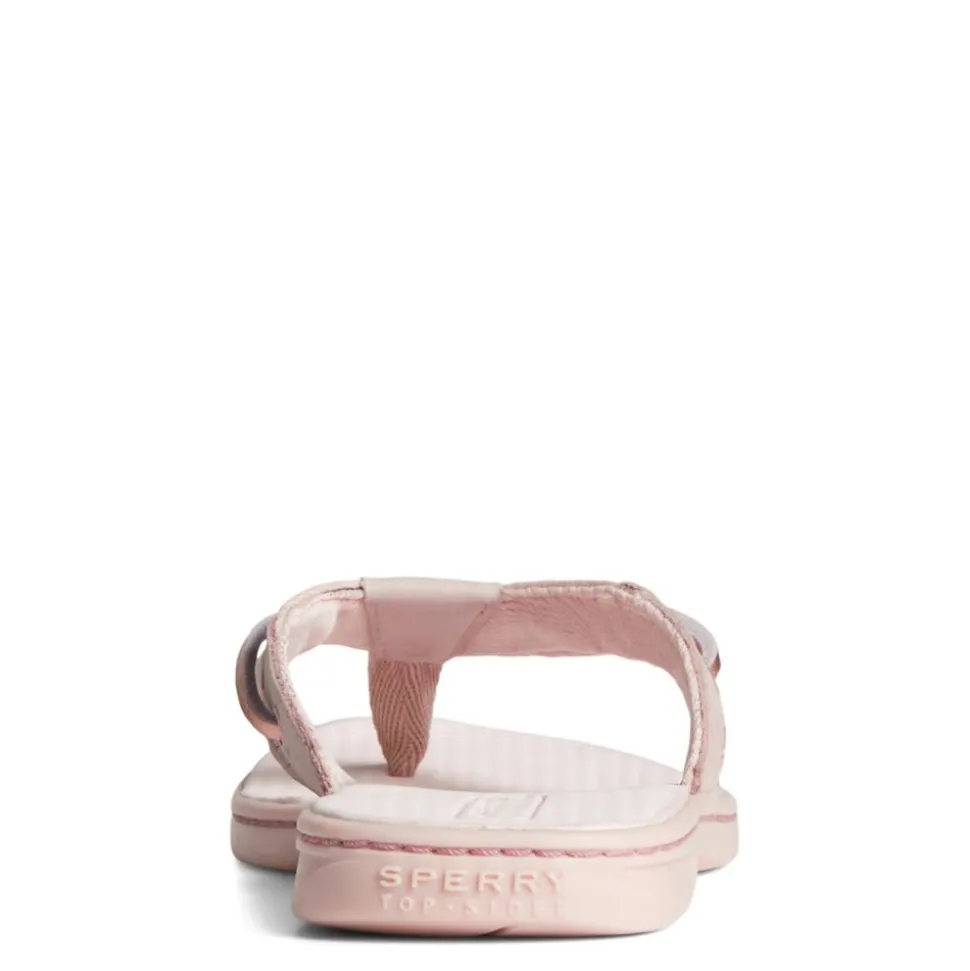 Sperry Womens Seafish Iridescent Sparkle Flip Flop Sandal