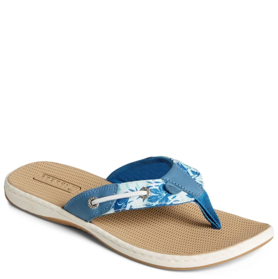 Sperry Womens Seafish Print Flip Flop Sandal