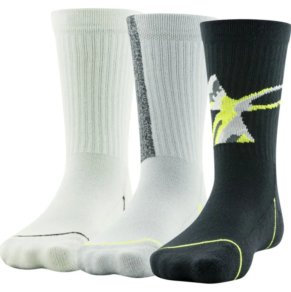 Under Armour Boys Phenom Crew Socks 3 Pairs