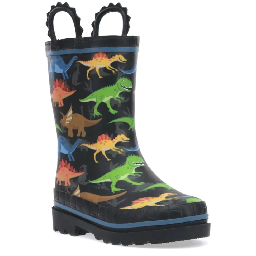 Western Chief Boys Infant Dino World Rain Boot