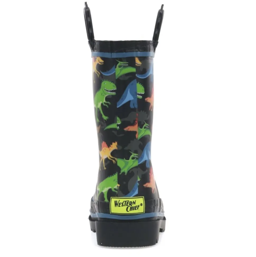 Western Chief Boys Infant Dino World Rain Boot