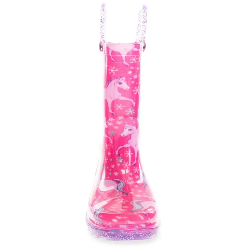 Western Chief Girls Gallop Girl Lighted Rain Boot