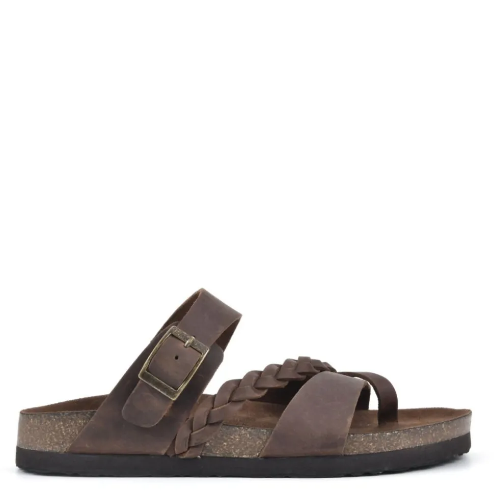 White Mountain Womens Hazy Footbed Sandal
