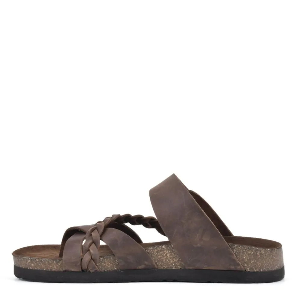 White Mountain Womens Hazy Footbed Sandal