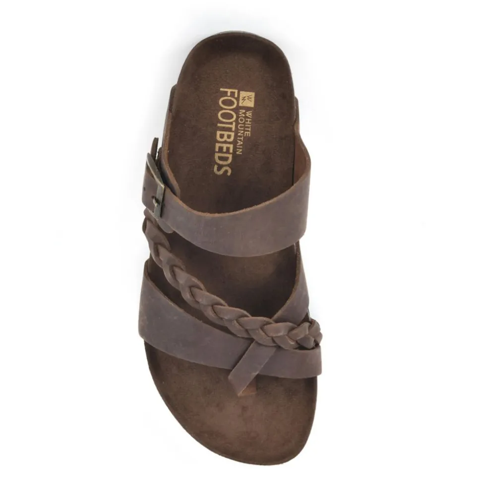 White Mountain Womens Hazy Footbed Sandal